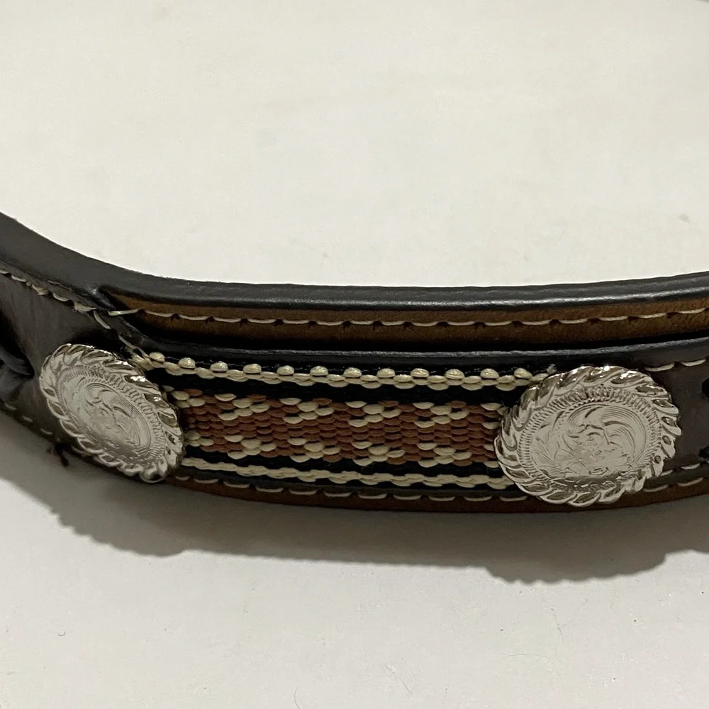 Cavenders Leather Belt Size 20 Brown 1.25